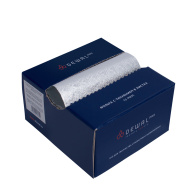 Фольга парикмахерская с тиснением в коробке 127 х 279 мм, 13 мкм (500 листов) DEWAL 02-13 silver